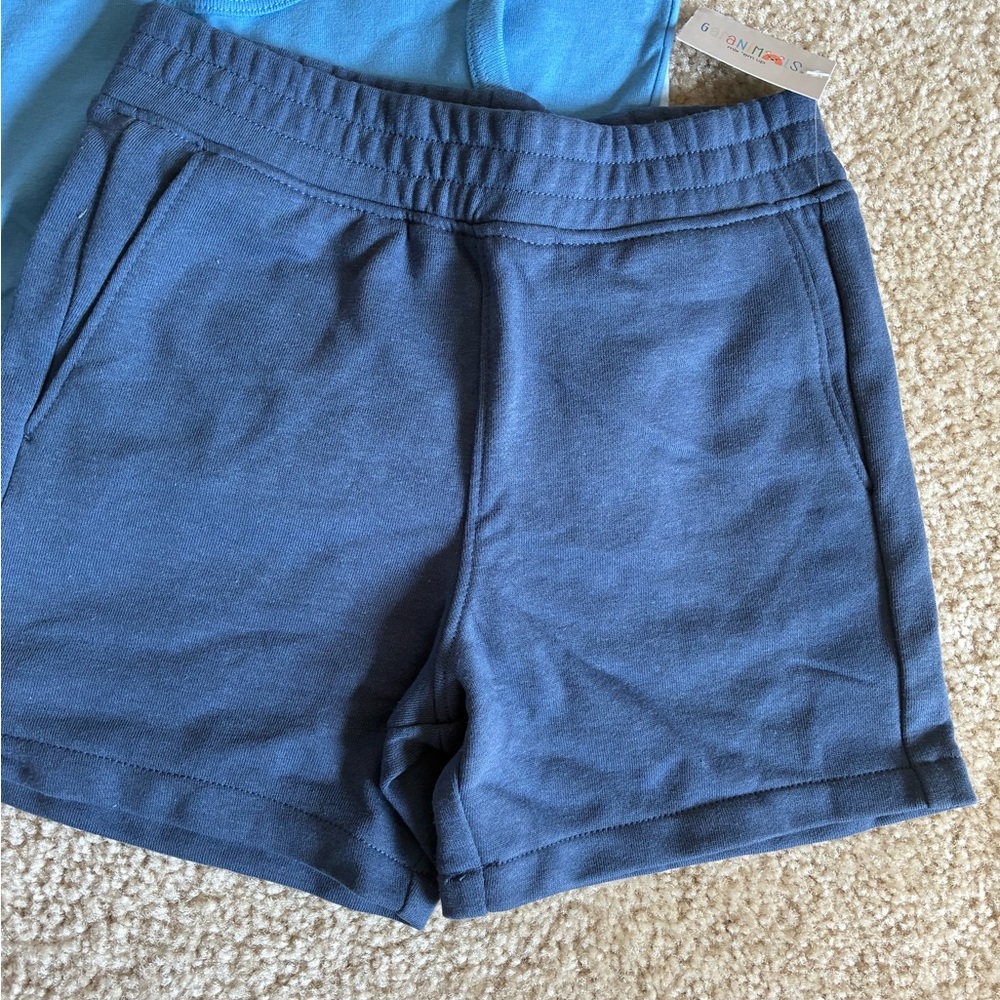 New 3-Pack Boys Summer Tank Tops & Navy Shorts - Shark, Van, Pop Graphics (4T) - Picture 6 of 6